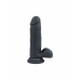 Realistyczne dildo Virgite R12 Czarny 14,4 cm