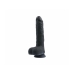 Realistyczne dildo Virgite R9 Czarny 19 cm