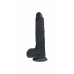 Realistyczne dildo Virgite R14 Czarny 23 cm