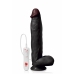 Natürlicher Vibrator Captain Red Schwarz 31 cm