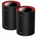 Amplificador Wifi Cudy M3000(2-PACK)-BLACK Vermelho Preto/Vermelho RJ45 Ethernet WAN Wi-Fi