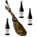 Jamón de Cebo Linaje Negro 5,5 kg Botella de vino 750 ml x 3