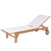 Sun-lounger Nina White 200 x 65 x 36 cm