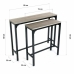 Jeu de 2 tables Versa Métal (25 x 80 x 95 cm) (63 x 25 x75 cm)