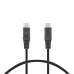 Cable USB-C a USB-C KSIX Negro