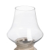 Candleholder White Wood Crystal 33 x 33 x 43 cm