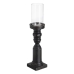 Candleholder Black Wood Crystal 12 x 12 x 55 cm