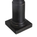 Candleholder Black Wood Crystal 12 x 12 x 55 cm