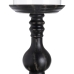 Candleholder Black Wood Crystal 20 x 20 x 53 cm