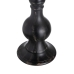 Candleholder Black Wood Crystal 20 x 20 x 53 cm