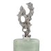 Bottle Green Silver Aluminium Crystal 16 x 10 x 46 cm Decorative