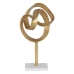 Decoratieve figuren Wit Gouden Aluminium Marmer 23 x 20 x 43 cm