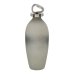 Flasche Grau Silberfarben Aluminium Kristall 12 x 12 x 36 cm Deko