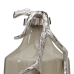 Flasche Beige Silberfarben Aluminium Kristall 20 x 11 x 53 cm Deko