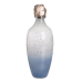 Fles Blauw Zilverkleurig Hars Kristal 12 x 12 x 33 cm Decoratief