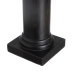 Candleholder Black Wood Crystal 12 x 12 x 62 cm