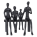 Decoratieve figuren Zwart Aluminium 20 x 11 x 24 cm