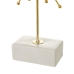 Candleholder White Golden Ceramic Iron 18,4 x 8,4 x 29,1 cm