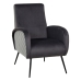 Armchair Black Grey 68 x 97 x 86 cm