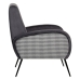 Armchair Black Grey 68 x 97 x 86 cm