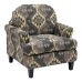 Armchair Black Taupe 91 x 90 x 95 cm