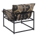 Armchair Black Taupe 70 x 84 x 86 cm