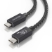 Кабел USB-C към USB-C Aisens A156-0866 Черен 50 cm