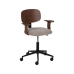 Office Chair Brown Black Beige 60 x 60 x 89 cm