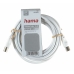 Cable Coaxial Antena TV Hama 00011901 Blanco 3 m