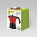 Italian Coffee Pot Feel Maestro MR-1657-6 Black Red Aluminium 300 ml 6 Cups