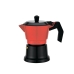 Cafeteira Italiana Feel Maestro MR-1657-3 Preto Vermelho Alumínio 150 ml 3 Kopjes