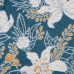 Coussin Bleu Fleurs 50 x 10 x 30 cm