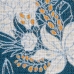 Kissen Blau Blomster 60 x 10 x 60 cm