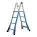 Telescopische ladder EDM 75090 Aluminium Staal 4 m x 58 cm 8 Treden