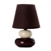 Stolní lampa Kaštanová Krém PVC Llátka Keramický 40 W 15 x 15 x 23 cm