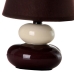 Lampe de bureau Marron Crème PVC Tissu Céramique 40 W 15 x 15 x 23 cm