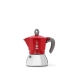 Cafetera Italiana Bialetti Moka Induction Negro Rojo Aluminio 150 ml (1 unidad)