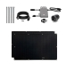 Selbstinstallierbares Solar-Kit Flex Full Black 400 W x2 ultraleichte und flexible Solarmodule. Verwendung für Balkon.