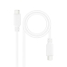 Cable USB-C NANOCABLE 10.01.2301-W 1 m