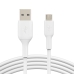 Cabo USB para micro USB Belkin CAB005BT1MWH 1 m Branco