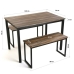 Ensemble Table et banc Versa Bois 70 x 76 x 110 cm