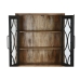 Display Stand Home ESPRIT Black Natural Iron Mango wood 100 X 40 X 200 cm