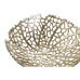 Centerpiece Home ESPRIT Golden Aluminium Modern Coral 34 X 34 X 12 cm