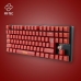 Keyboard and Mouse FR-TEC OP4001 QWERTY Burgundy