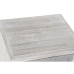 Mesa de Cabeceira Home ESPRIT Branco Azul celeste Cinzento claro 42 x 32 x 64,5 cm