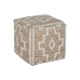 Repose-pied Home ESPRIT Blanc Naturel 45 x 45 x 45 cm