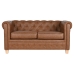 2 vietų sofa Home ESPRIT Ruda Natūralus Vintage 151 X 79 X 70 cm