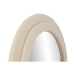 Espejo de pared Home ESPRIT Blanco Ondas Terciopelo Scandi 75 X 4 X 177 cm