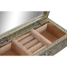 Caja-Joyero Home ESPRIT Blanco Champán Madera Aluminio 22,5 x 10 x 6,5 cm