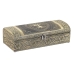 Doos-Juwelenkistje Home ESPRIT Wit Champagne Hout Aluminium 22,5 x 10 x 6,5 cm